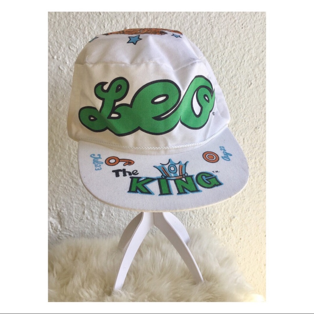 80s LEO Sign Airbrushed Cap / One Size /Unisex
